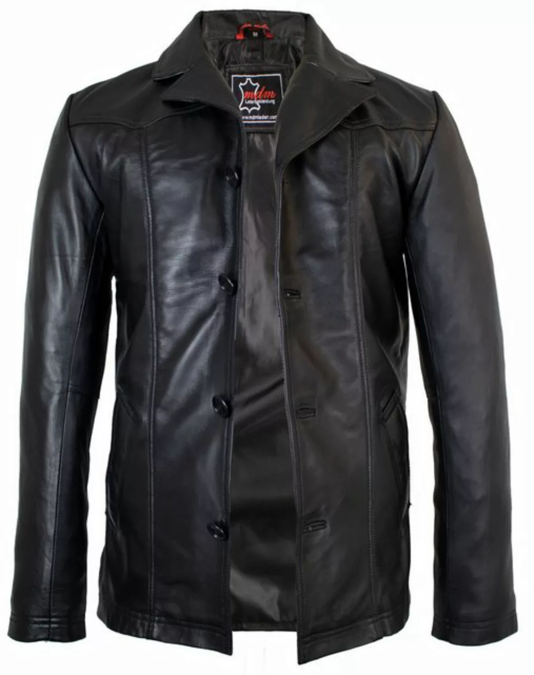 MDM Lederjacke Herren Lederjacke aus weichem Lamm Nappaleder, Leder Blazer günstig online kaufen