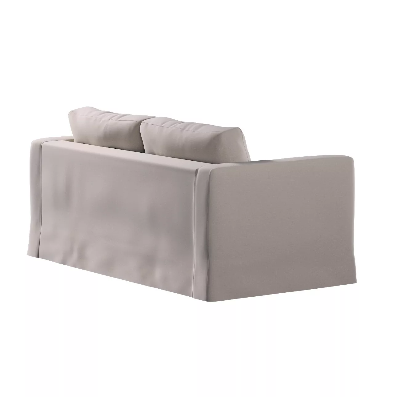 Bezug für Karlstad 2-Sitzer Sofa nicht ausklappbar, lang, beige, Sofahusse, günstig online kaufen