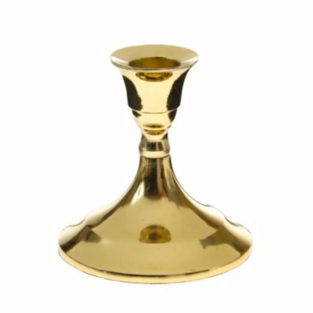 MARELIDA Stabkerzenhalter Kerzenständer H: 9,5cm gold günstig online kaufen