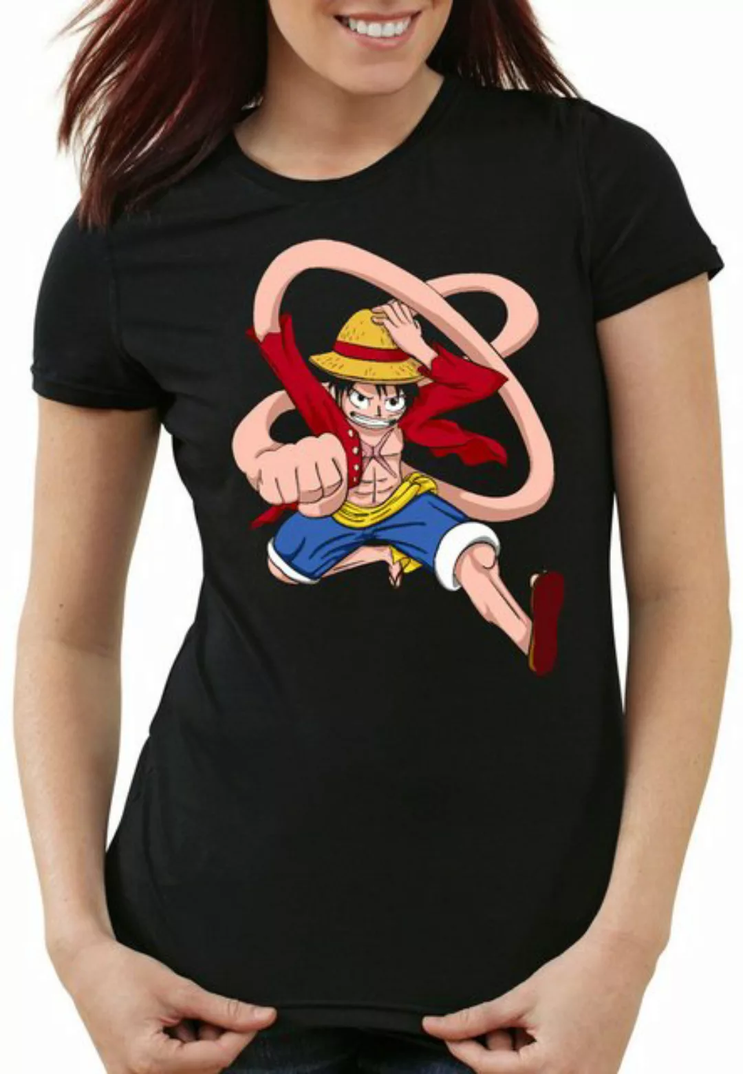 style3 T-Shirt Ruffy Arm Stretch one piece japan anime luffy manga monkey r günstig online kaufen