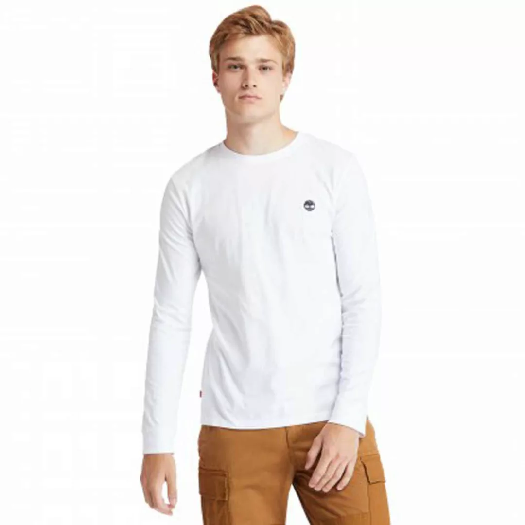 Timberland Dunstan River Crew Slim Langarm-t-shirt 2XL White günstig online kaufen