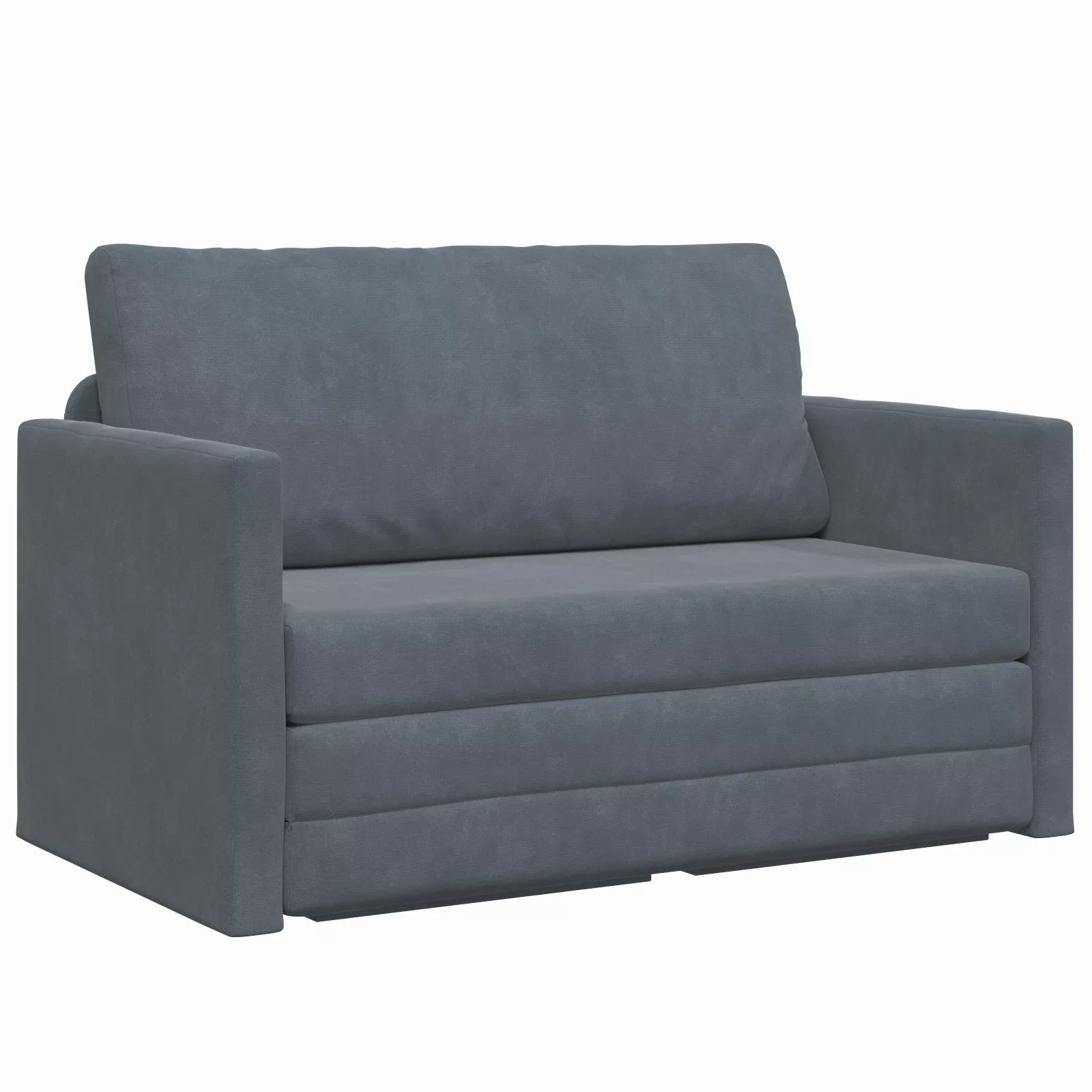vidaXL Sofa Boden Schlafsofa 2-in-1 Dunkelgrau günstig online kaufen