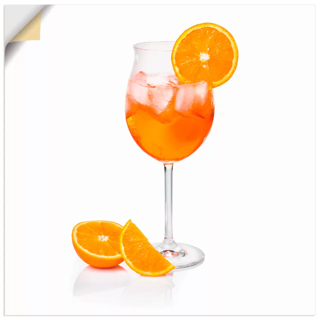 Artland Wandbild »Aperol Spritz mit einer Scheibe Orange«, Getränke, (1 St. günstig online kaufen