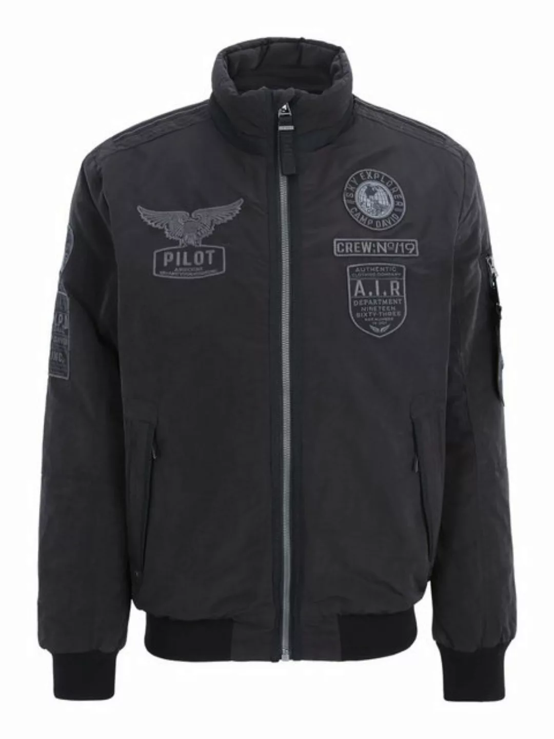 CAMP DAVID Blouson mit vielen Patches günstig online kaufen