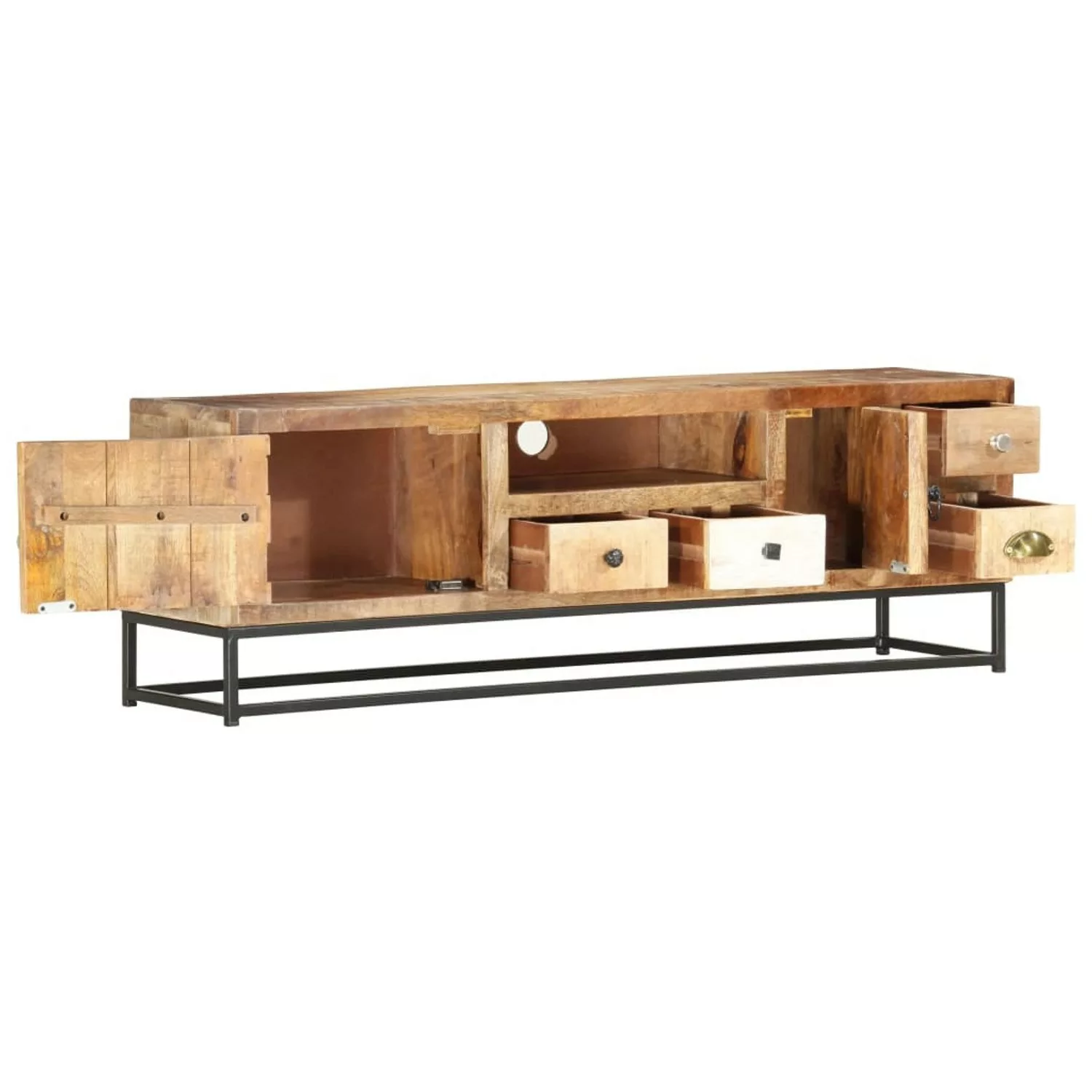 Tv-schrank 120x30x40 Cm Altholz Massiv günstig online kaufen
