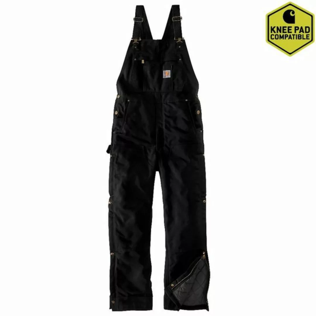 Carhartt Arbeitslatzhose FIRM DUCK INSULATED BIB (1-tlg) mit seitlichem Sch günstig online kaufen