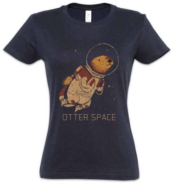 Urban Backwoods Print-Shirt Otter Space Damen T-Shirt Wildlife lontra nutri günstig online kaufen