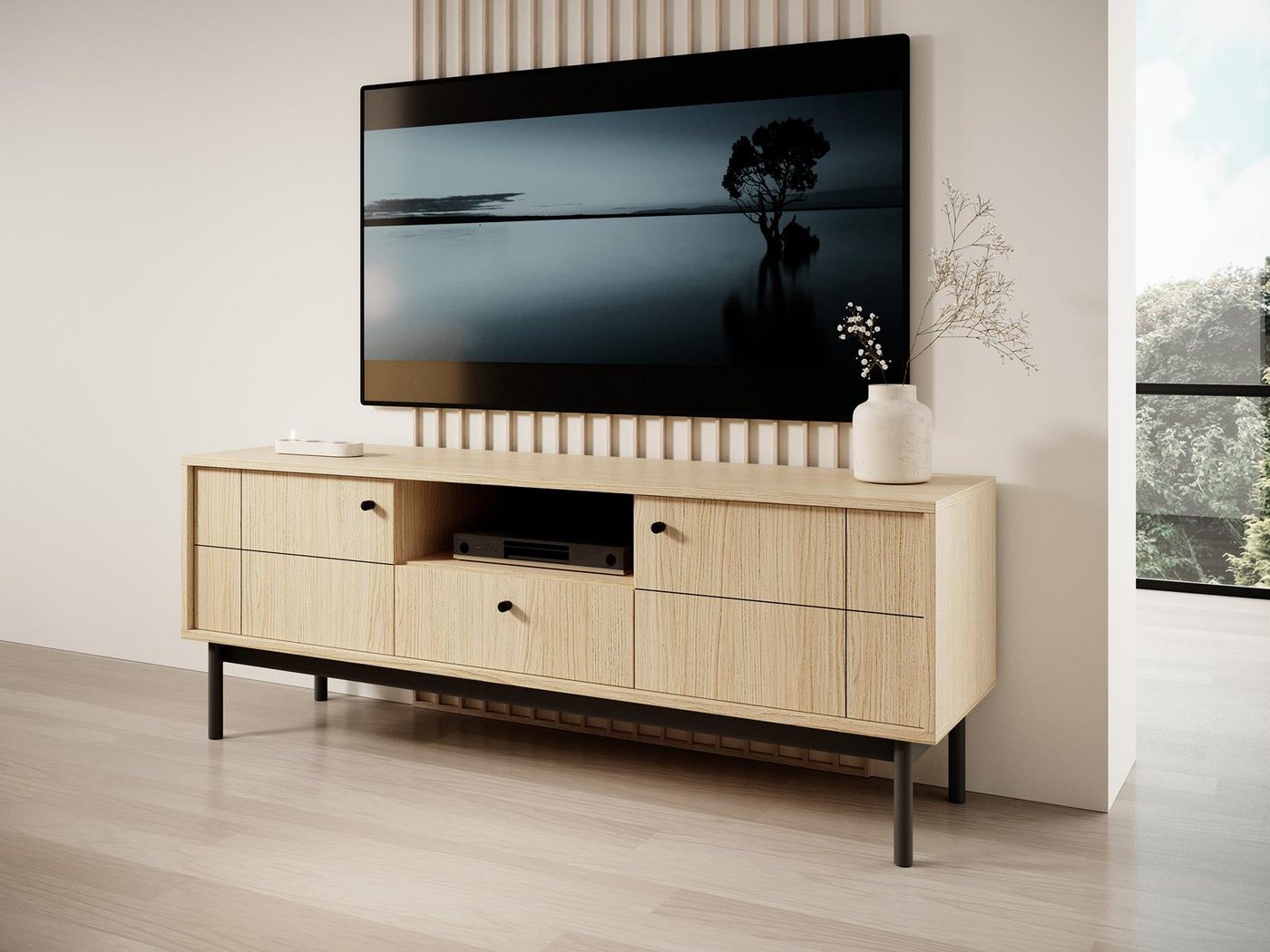 Compleo TV-Schrank mit Schublade und 2 Türen LONDON Scandi design günstig online kaufen