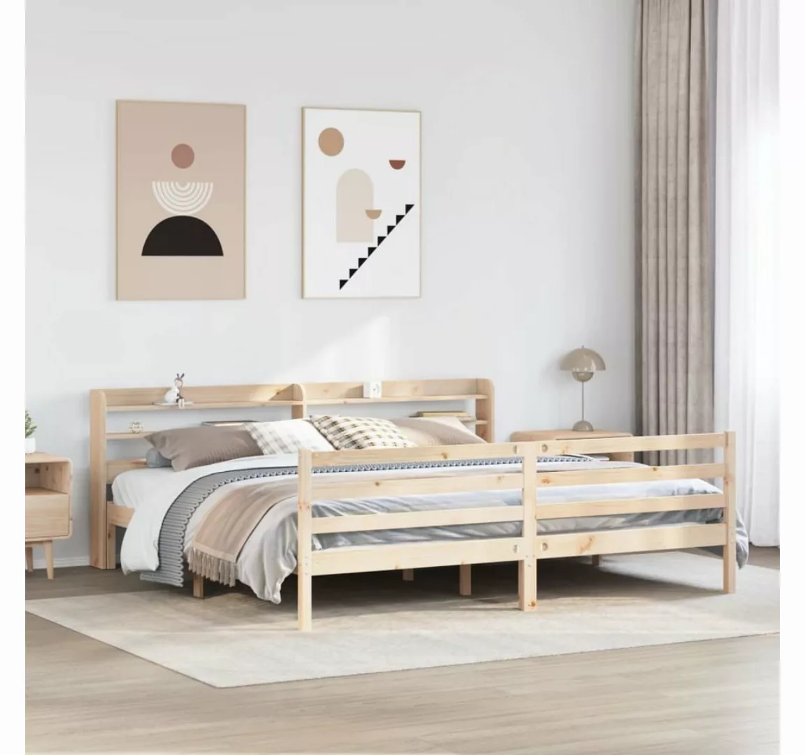 vidaXL Bett, Bettgestell mit Kopfteil ohne Matratze 200x200 cm günstig online kaufen