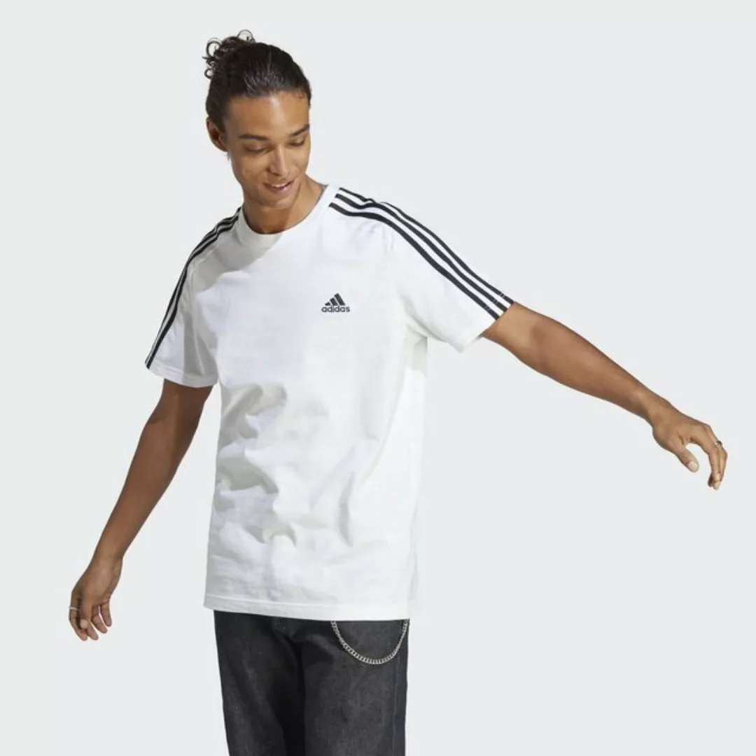 adidas Sportswear T-Shirt ESSENTIALS SINGLE JERSEY 3-STREIFEN T-SHIRT günstig online kaufen