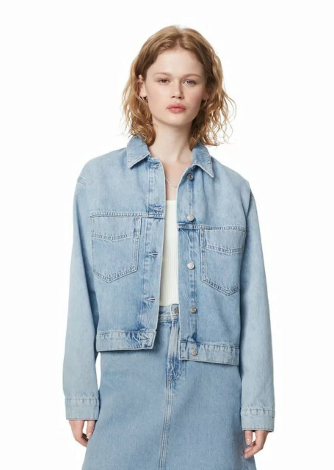 Marc O'Polo DENIM Jeansjacke aus Rigid-Denim günstig online kaufen