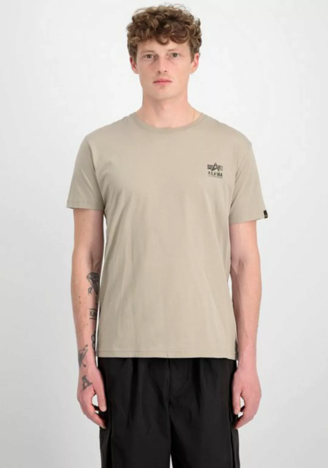 Alpha Industries Rundhalsshirt Camo Logo Puff Print BP T günstig online kaufen