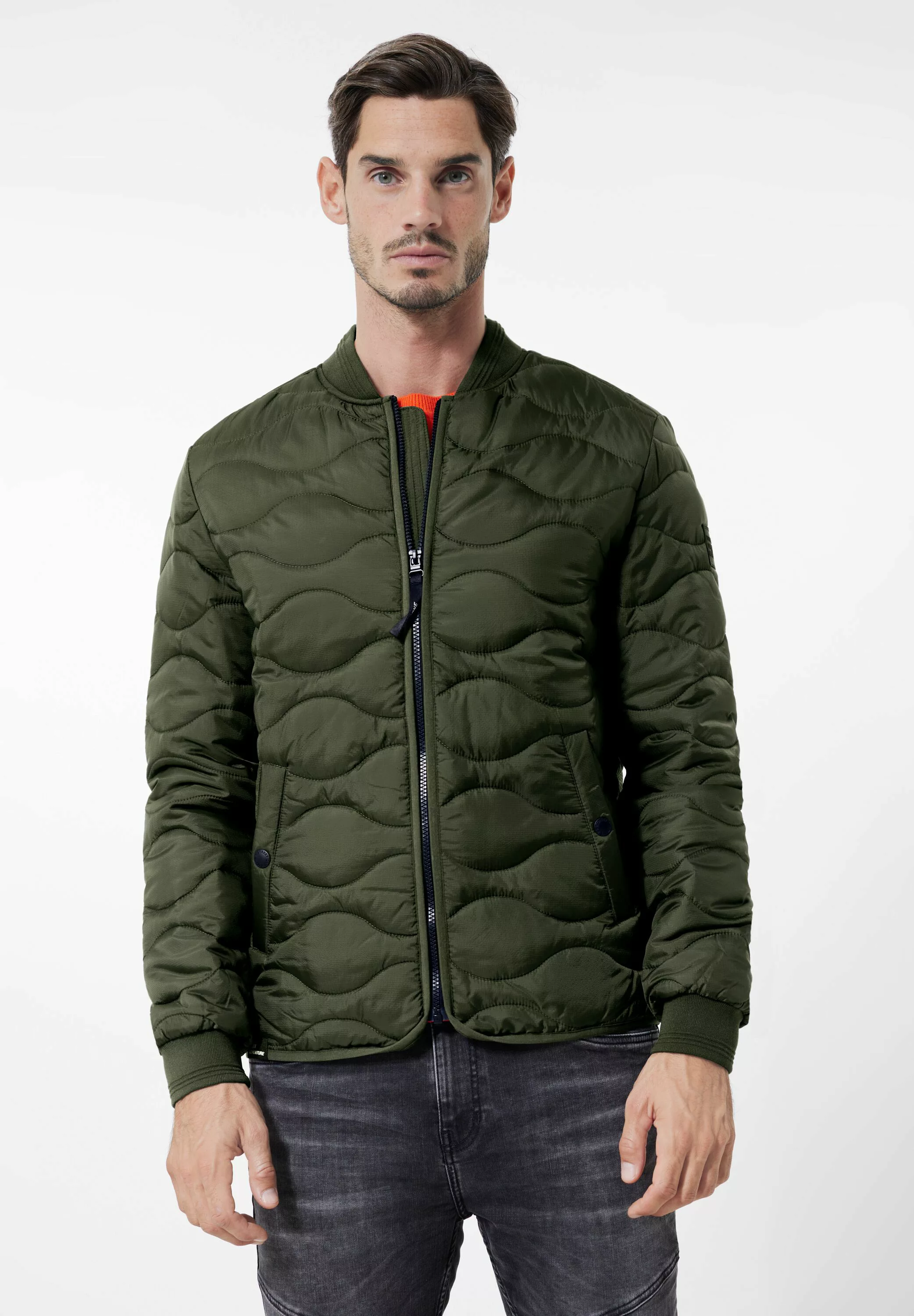 STREET ONE MEN Blouson, ohne Kapuze, in Unifarbe günstig online kaufen