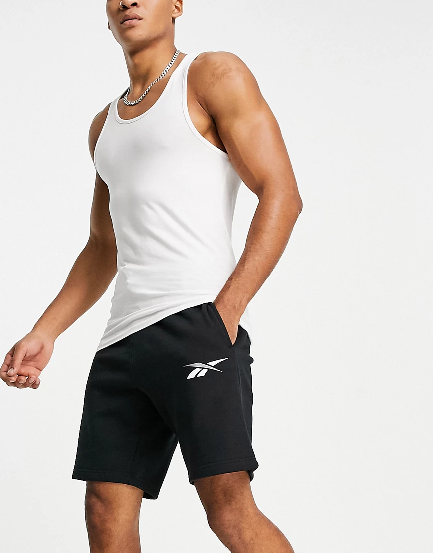 Reebok Training Essentials Vector Fleece Shorts Hosen S Black günstig online kaufen