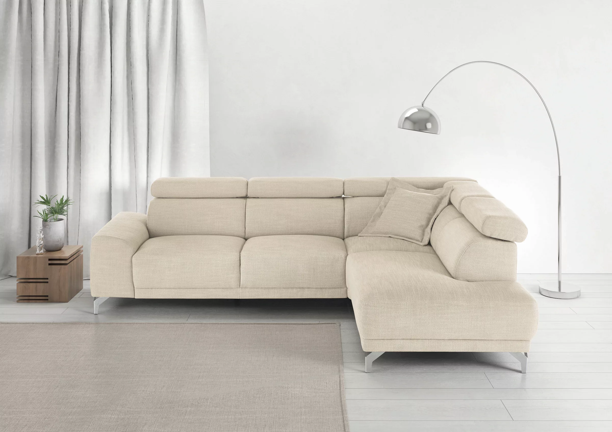 3C Candy Ecksofa »Greve Sofa immer mit manuelle Kopfteilverstellungen, mode günstig online kaufen