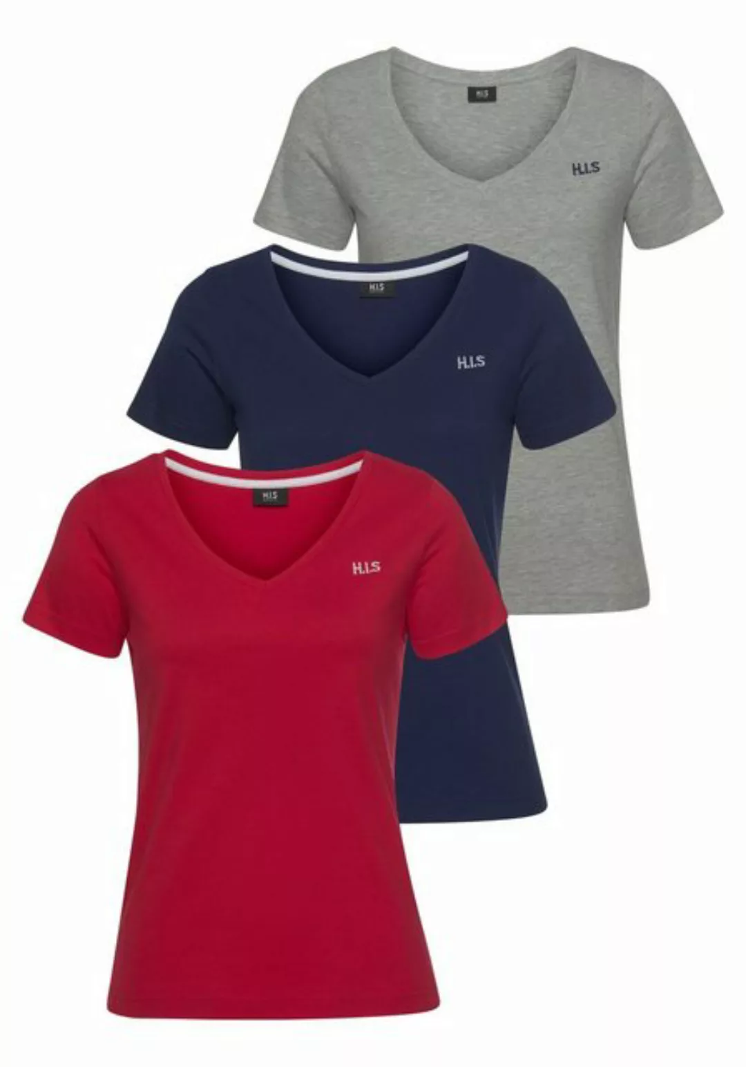 H.I.S T-Shirt Essential-Basics (Spar-Set, 3er-Pack) günstig online kaufen