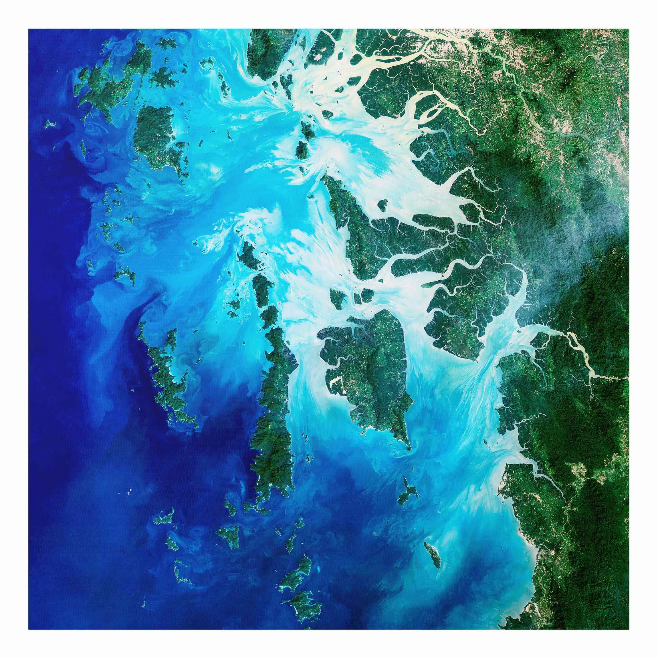 Alu-Dibond Bild NASA Fotografie Archipel Südostasien günstig online kaufen