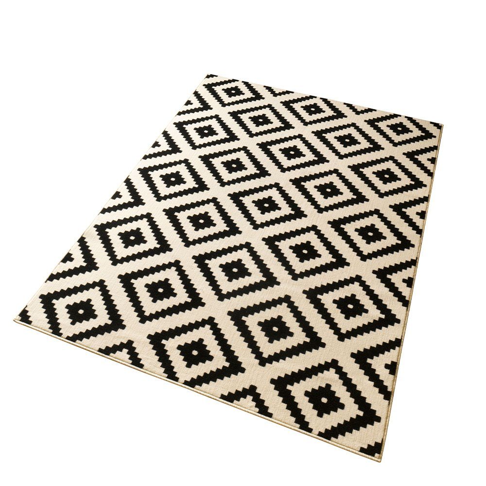 HANSE Home Teppich Teppich Raute Schwarz günstig online kaufen