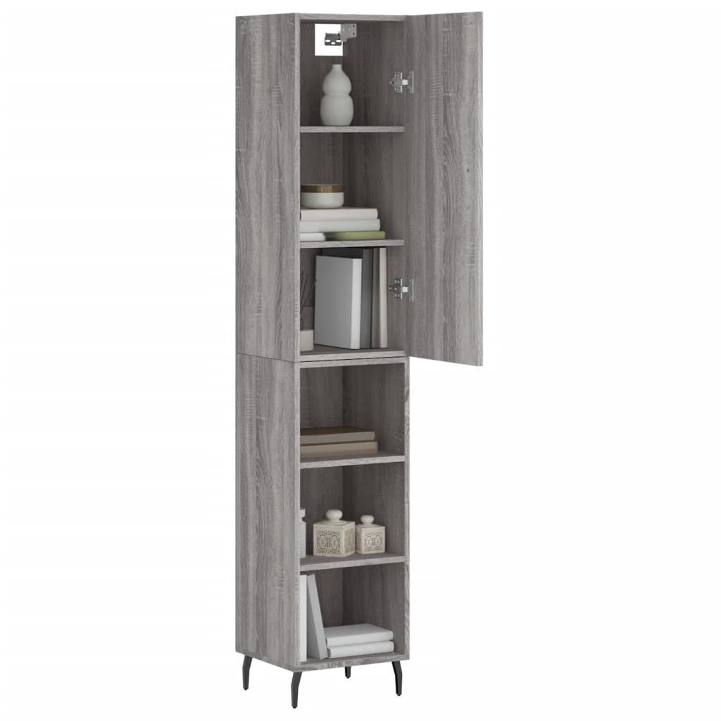 vidaXL Highboard Highboard Grau Sonoma 34,5x34x180 günstig online kaufen