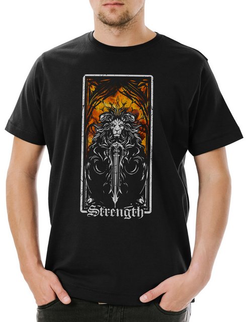 Urban Backwoods Print-Shirt Tarot B Strength Herren T-Shirt Set Card Karte günstig online kaufen