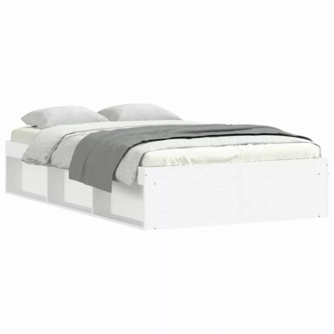 furnicato Bett Bettgestell Weiß 120x190 cm günstig online kaufen