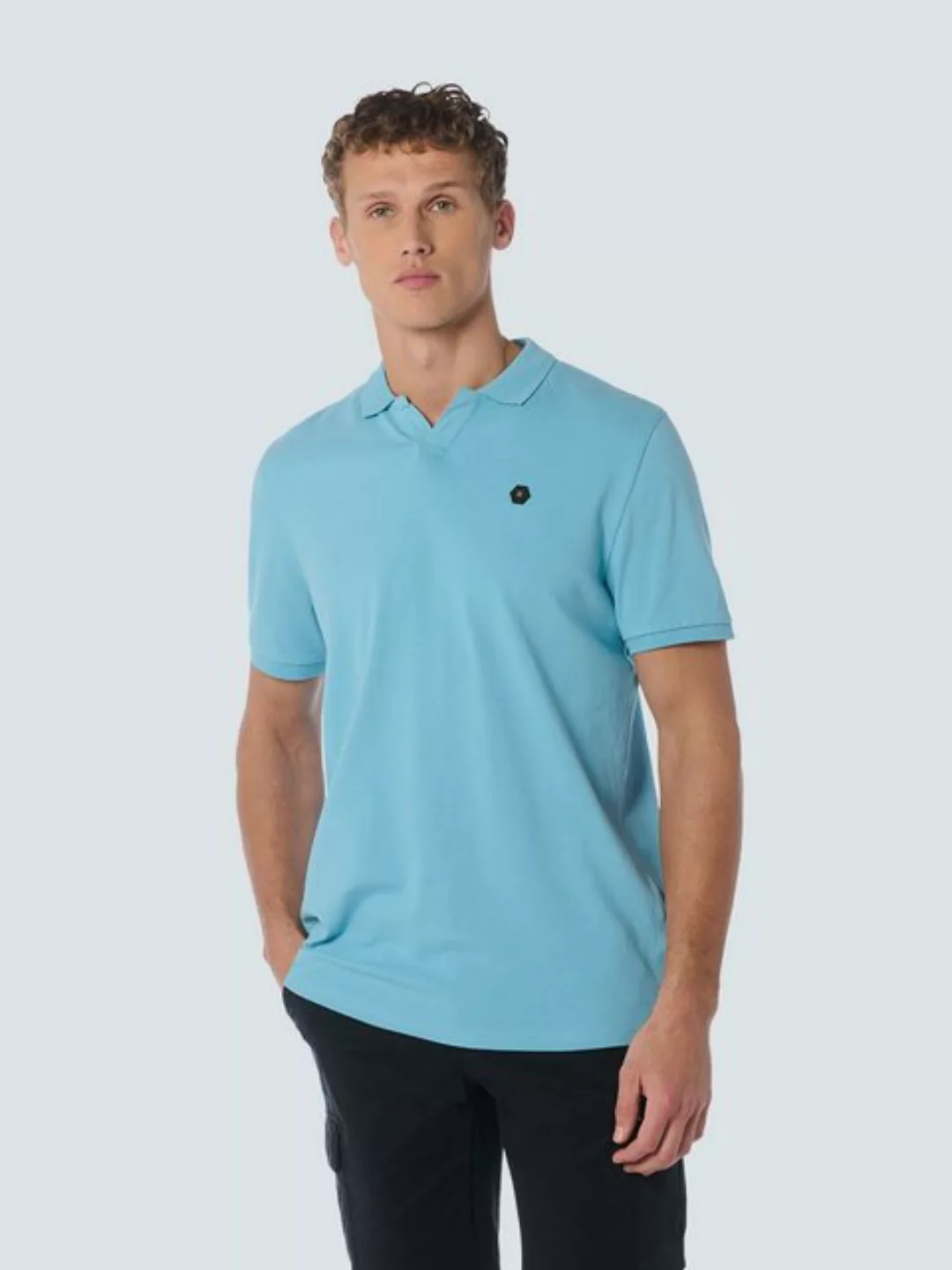 No Excess Poloshirt Riva Solid Blau - Größe XXL günstig online kaufen