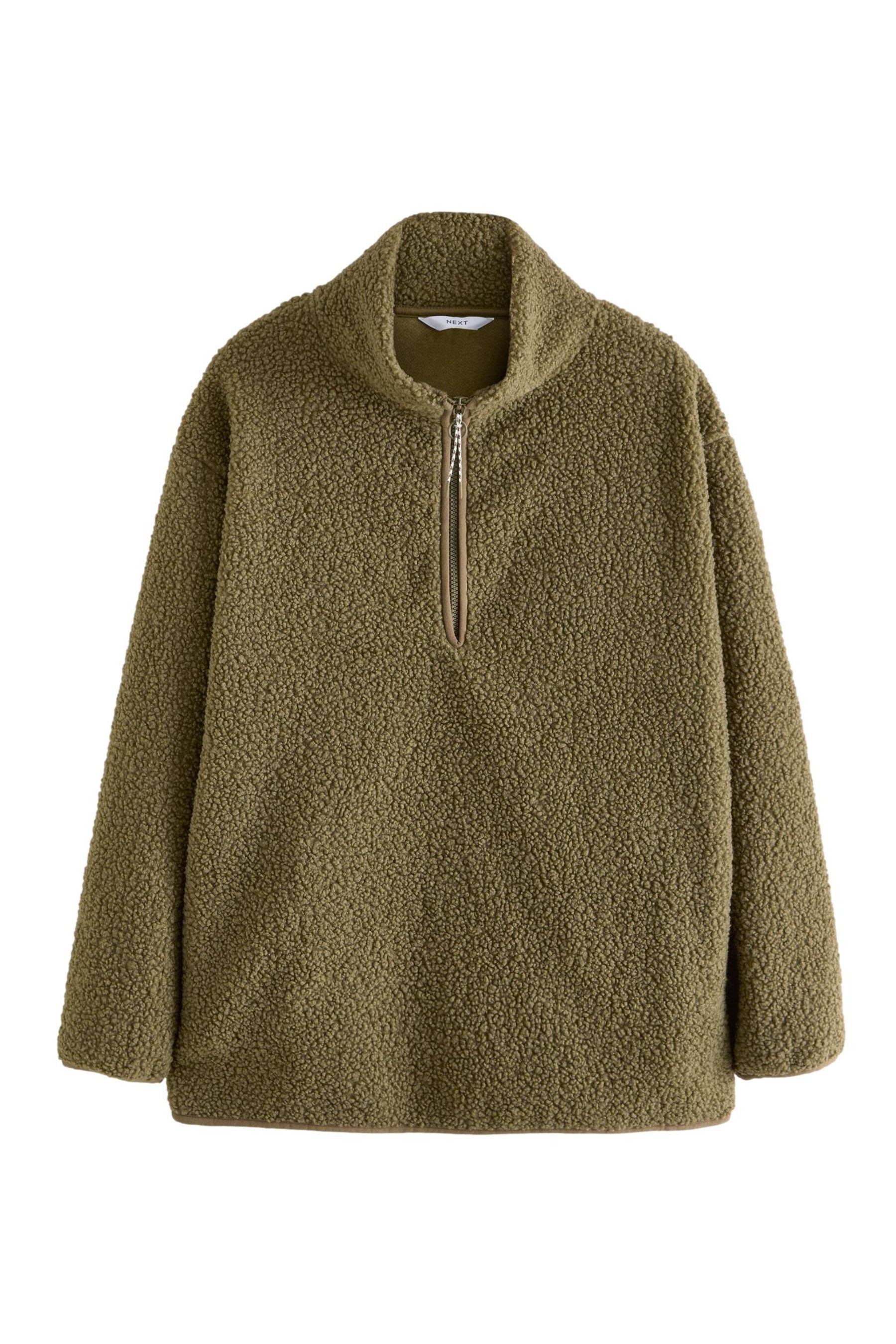 Next Fleecepullover Langes Teddy-Fleeceoberteil mit 1/4-Reißverschluss günstig online kaufen