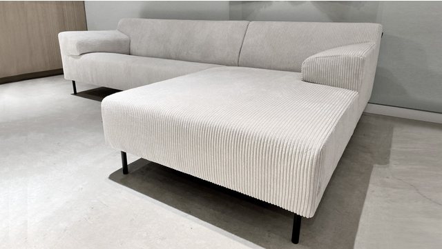 freistil ROLF BENZ Ecksofa ROLF BENZ Ecksofa Freistil 180 rechts Cord weiß günstig online kaufen