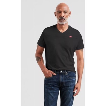 Levis  T-Shirts & Poloshirts 85641 V NECK-0001 BLACK günstig online kaufen