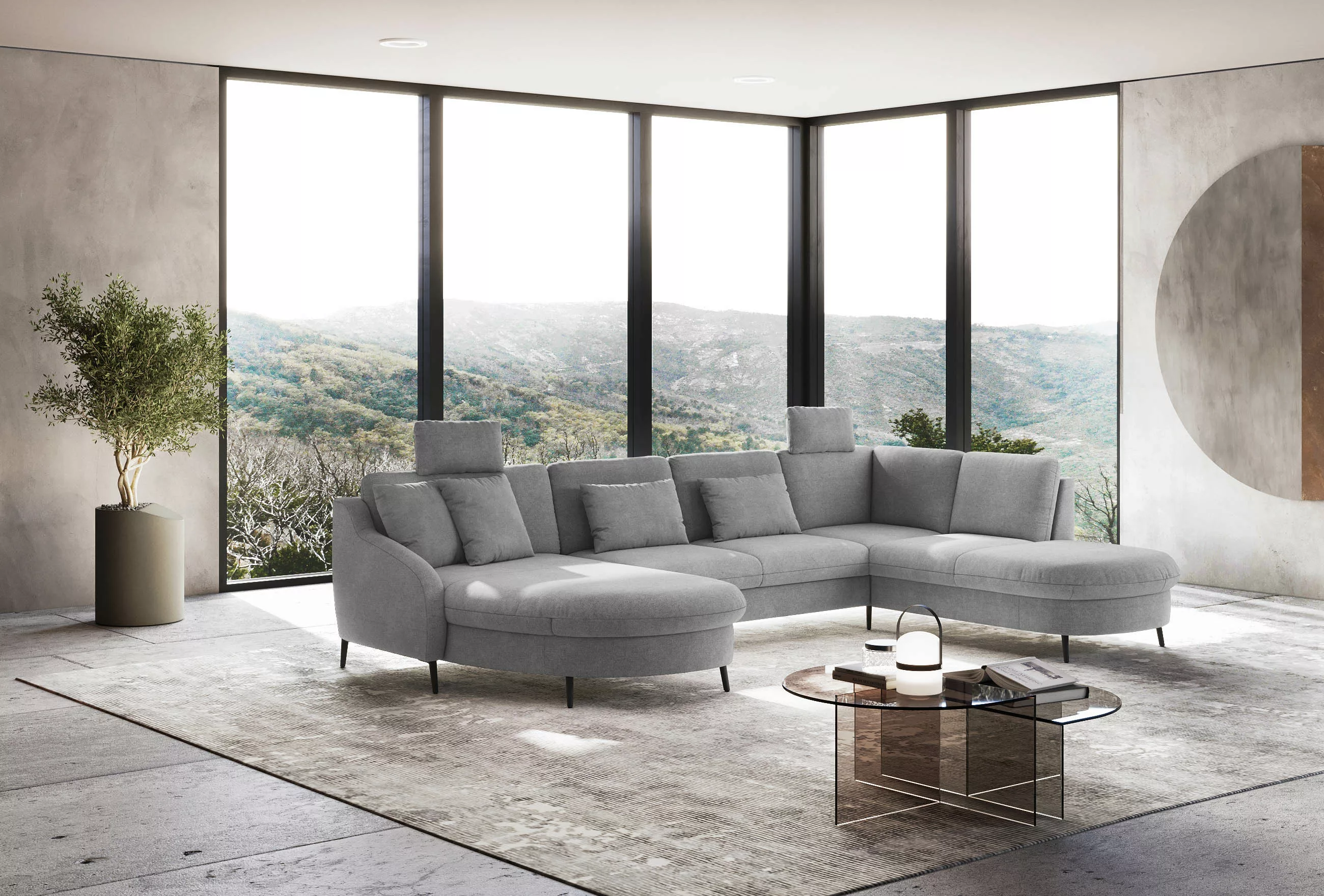 sit&more Wohnlandschaft "Soul U-Form", wahlweise mit Bett und Bettkasten günstig online kaufen