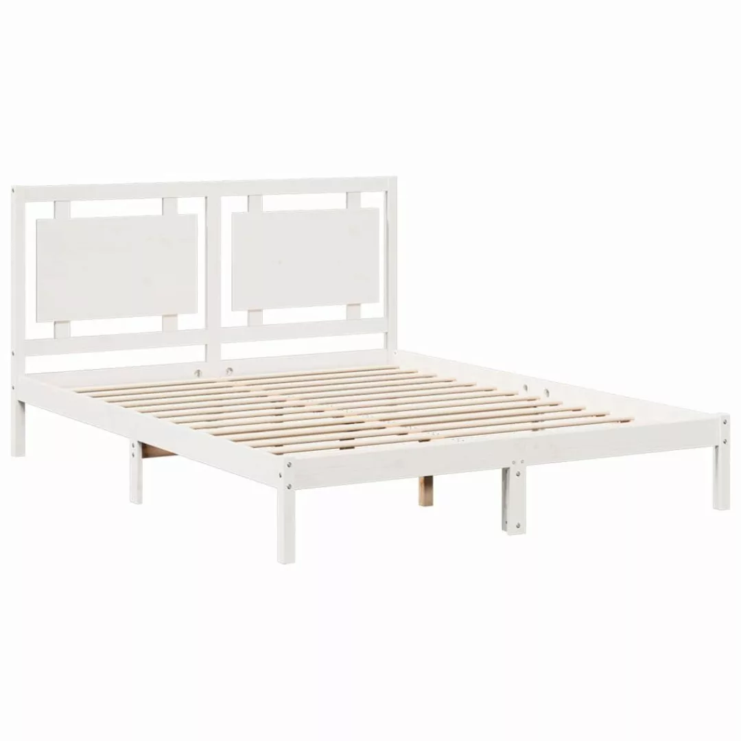 vidaXL Bett Massivholzbett Extra Lang ohne günstig online kaufen