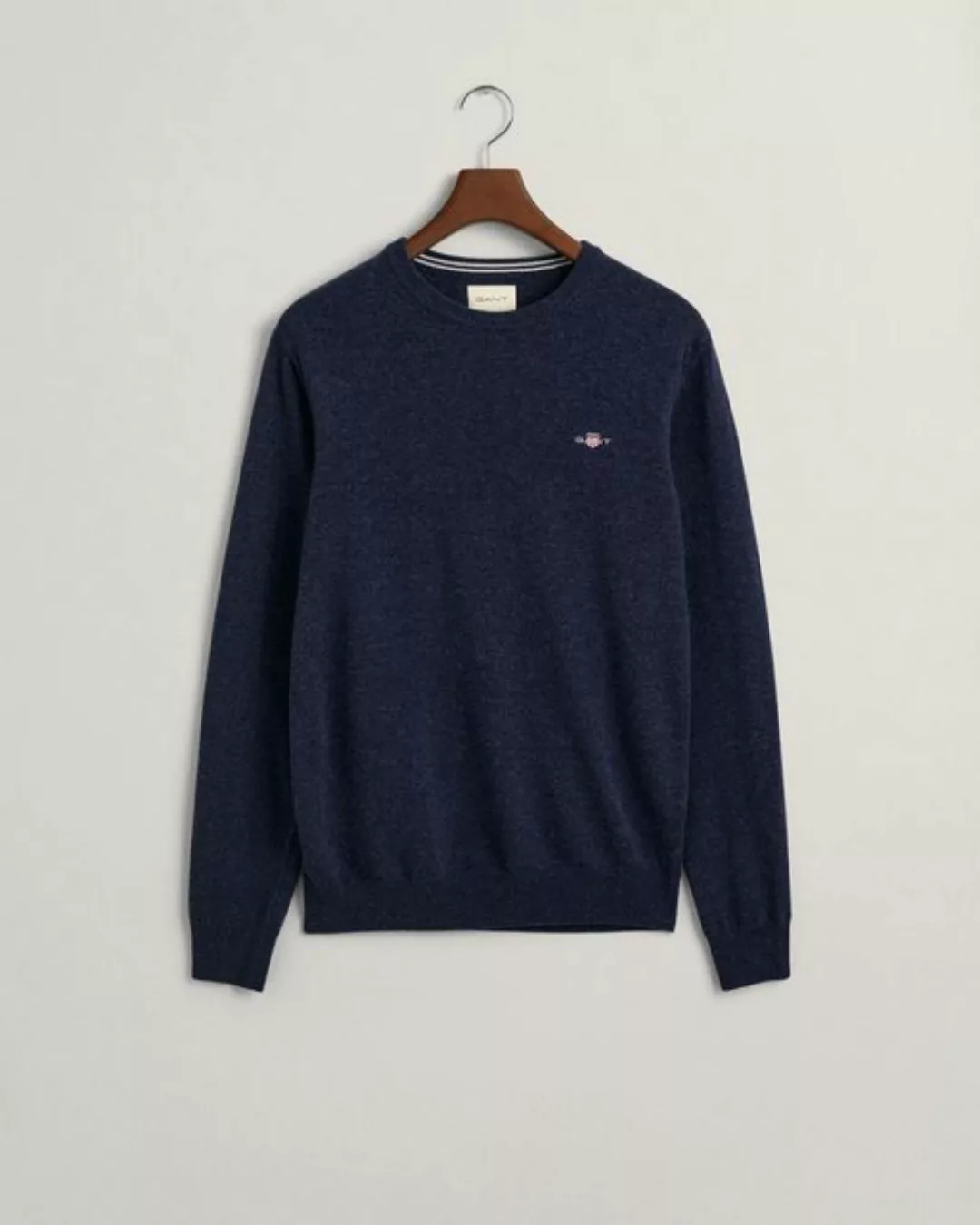 Gant Sweatshirt SUPERFINE LAMBSWOOL C-NECK, DARK NAVY MELANGE günstig online kaufen