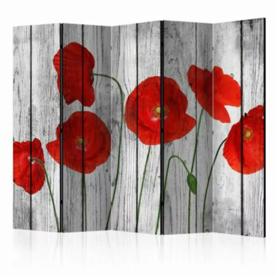 artgeist Paravent Tale of Red Poppies II [Room Dividers] mehrfarbig Gr. 225 günstig online kaufen