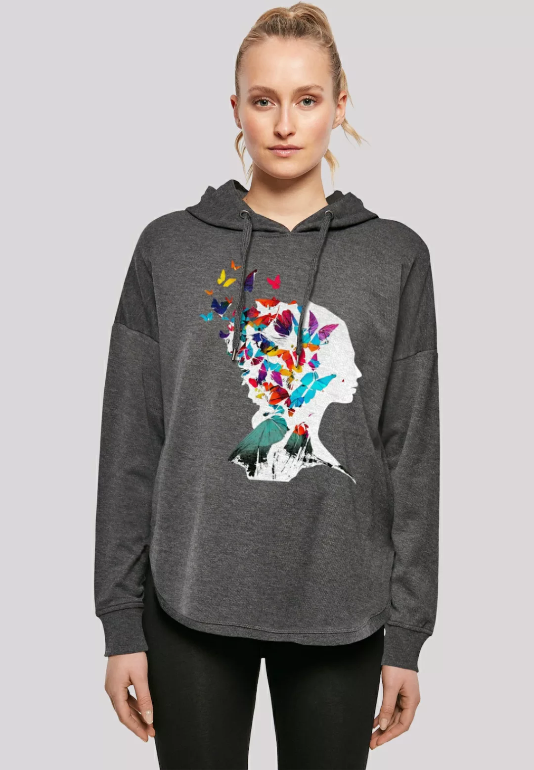 F4NT4STIC Kapuzenpullover "Schmetterling Silhouette OVERSIZE HOODIE", Print günstig online kaufen