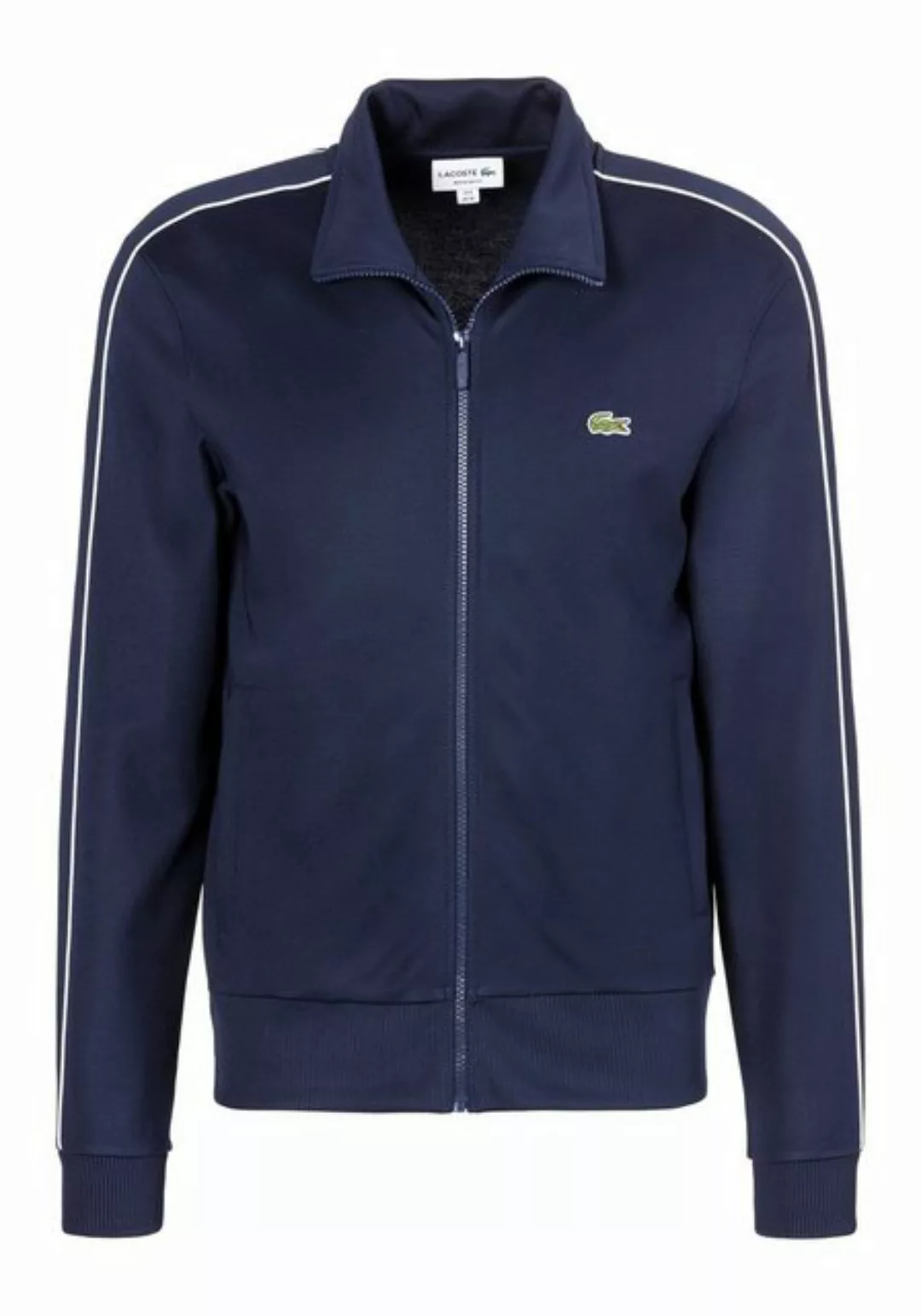 Lacoste Sweatjacke TRAININGSJACKE SWEAT mit Streifendetail am Ärmel günstig online kaufen