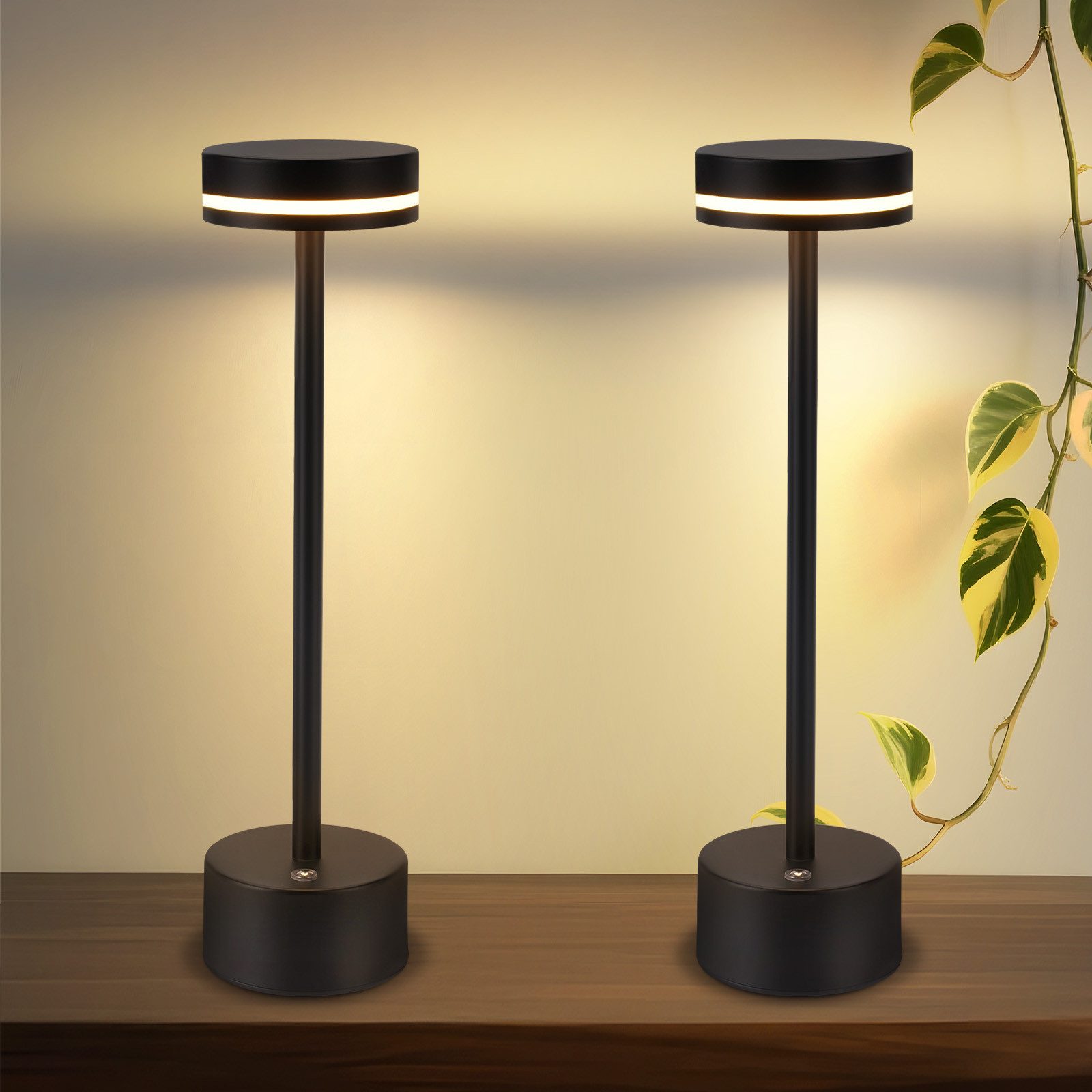 Nettlife LED Tischleuchte Kabellos Nachttischlampe Touch günstig online kaufen