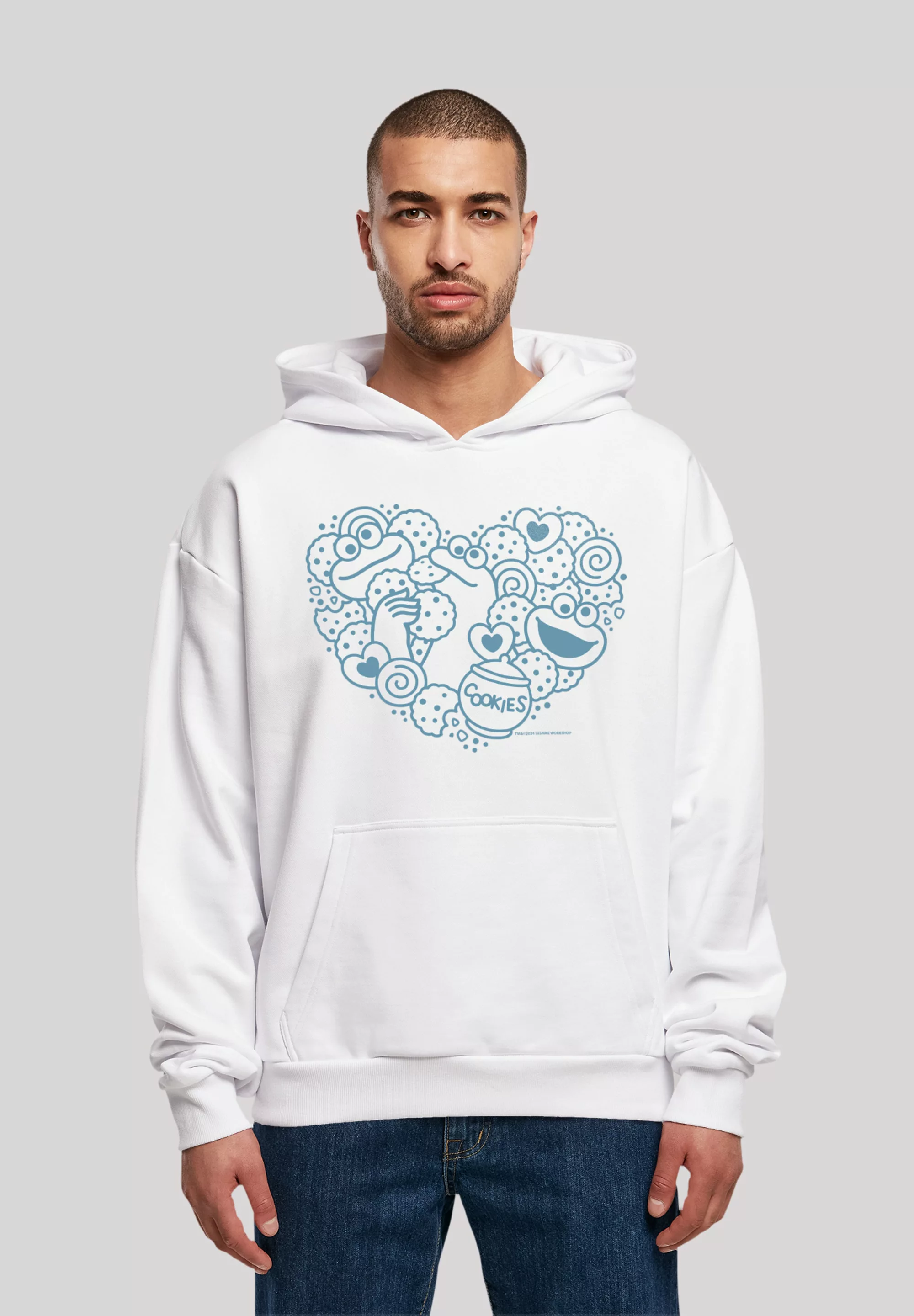 F4NT4STIC Kapuzenpullover "Sesamstraße Cookies from the heart", Premium Qua günstig online kaufen