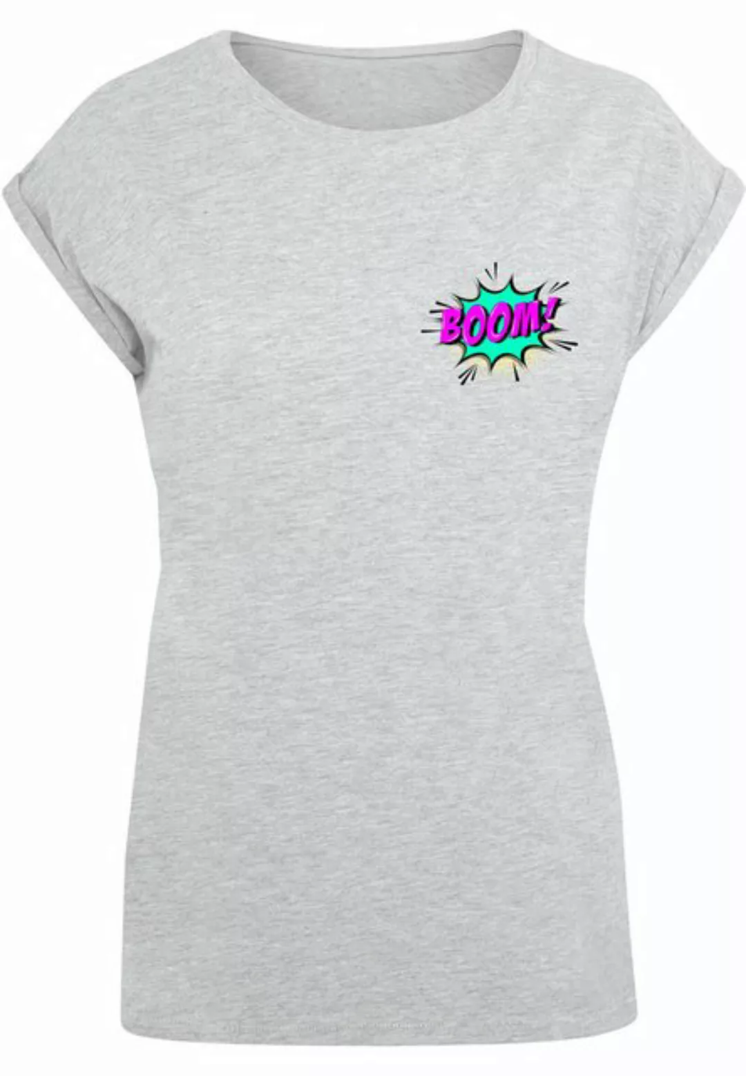 Merchcode T-Shirt Merchcode Damen Ladies BOOM Comic Extended Shoulder Tee ( günstig online kaufen