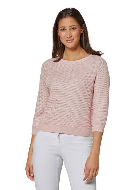 MADELEINE Strickpullover Pullover aus Bändchengarn mit modischen 3/4-Ärmeln günstig online kaufen