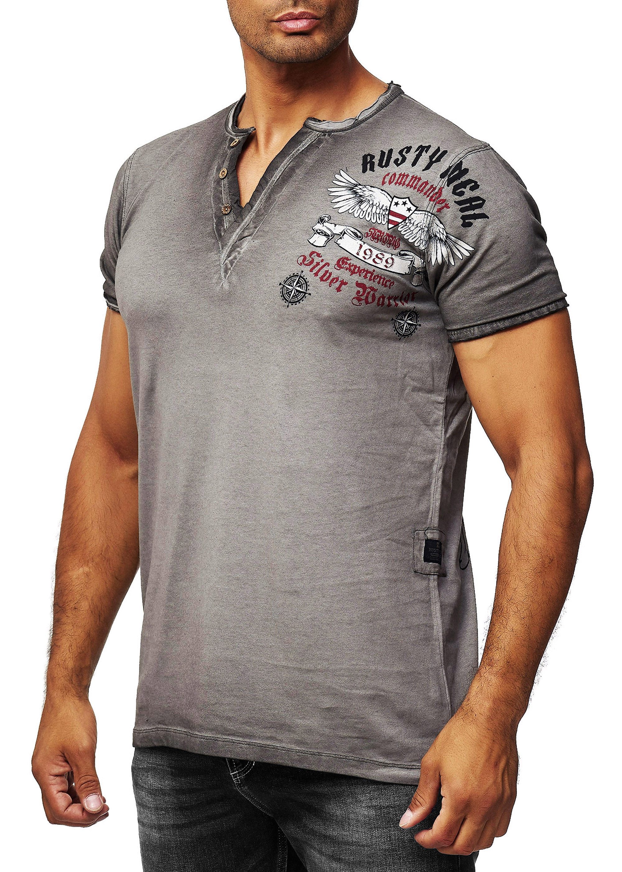 R-NEAL T-Shirt T-Shirt Verwaschen Regular Printed günstig online kaufen