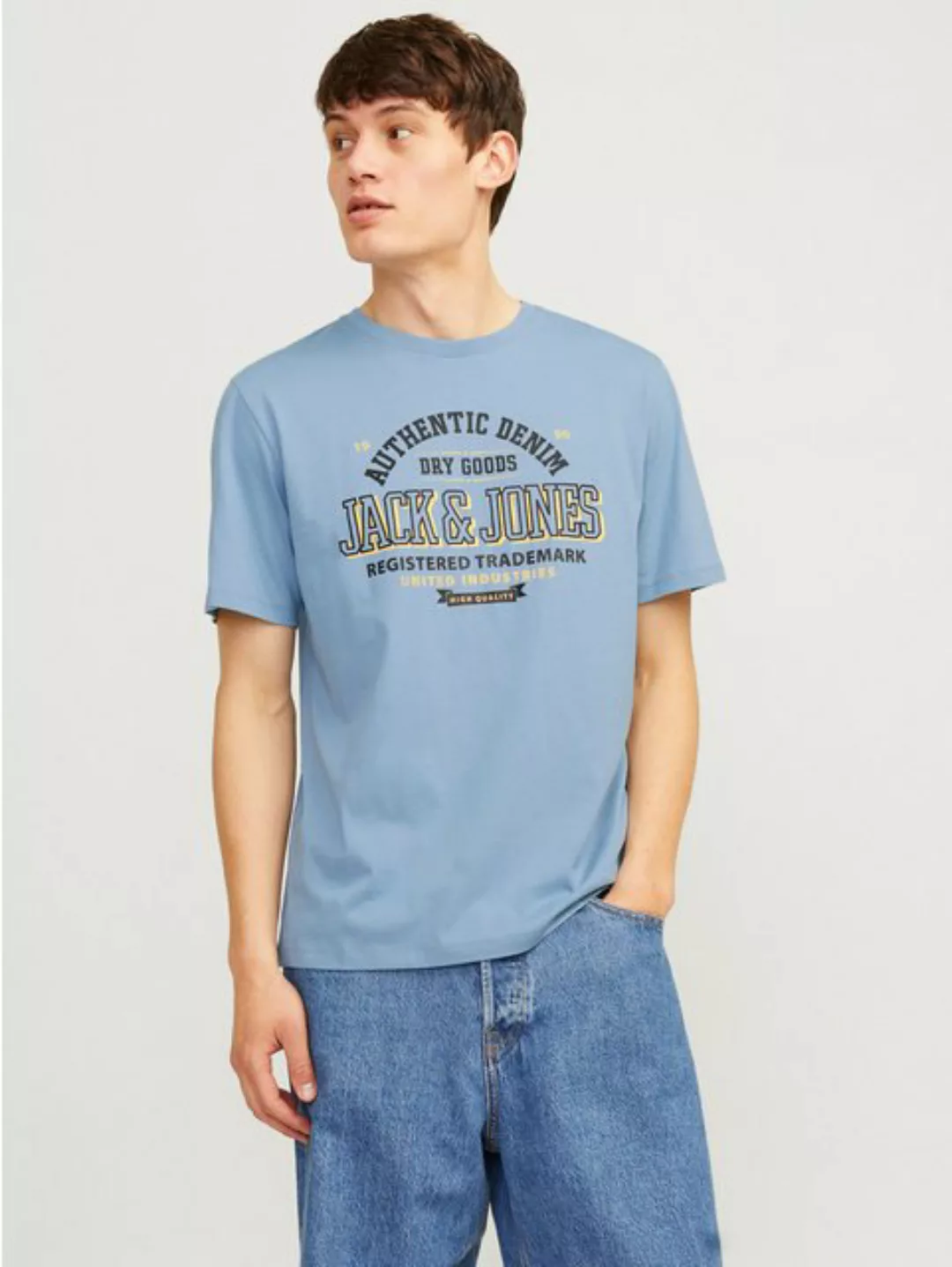 Jack & Jones Rundhalsshirt JJELOGO TEE SS O-NECK 2 COL AW24 SN günstig online kaufen