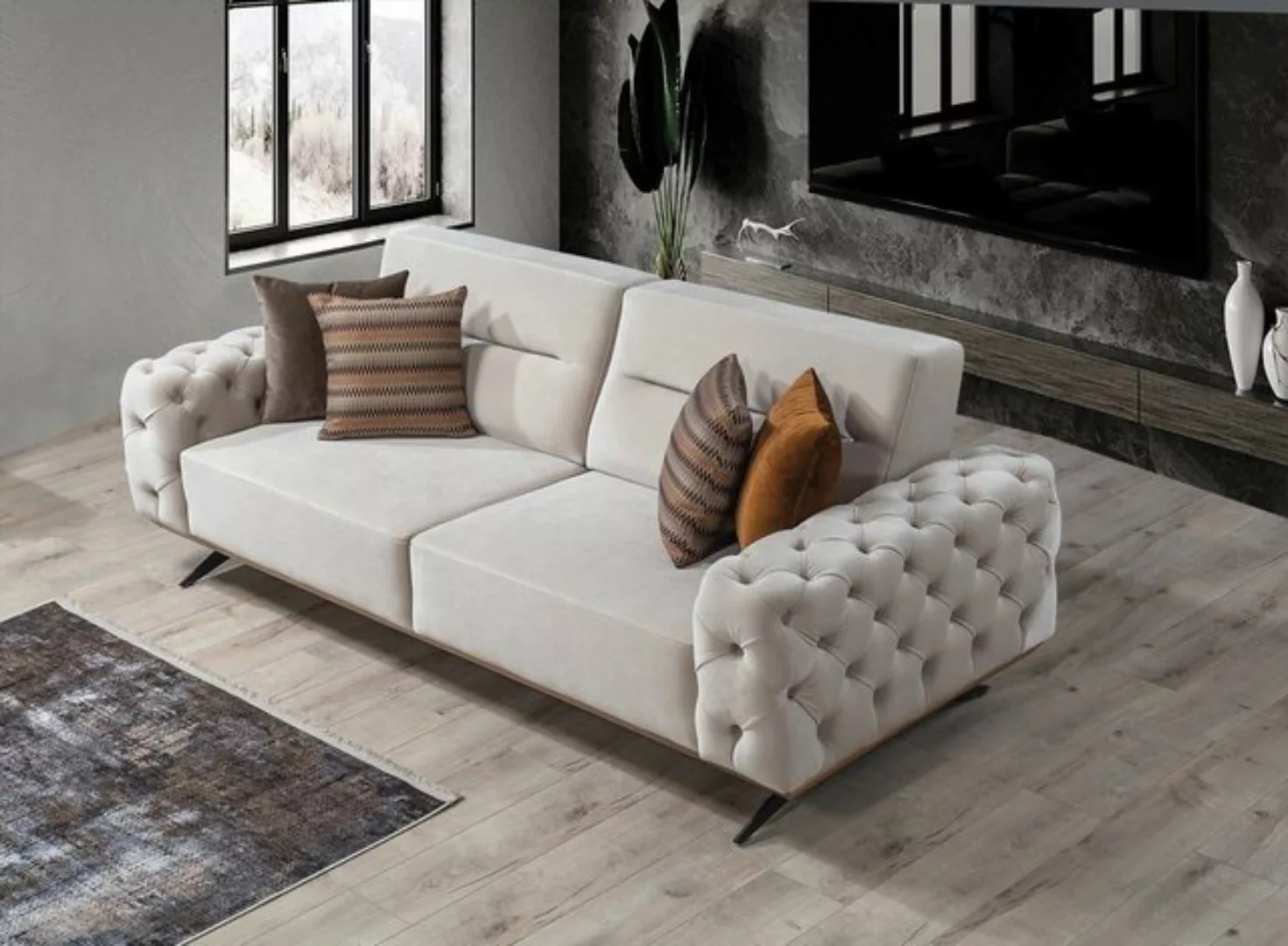 Villa Möbel Sofa Cuba, 1 Stk. 3-Sitzer, Quality Made in Turkey, Luxus-Micro günstig online kaufen