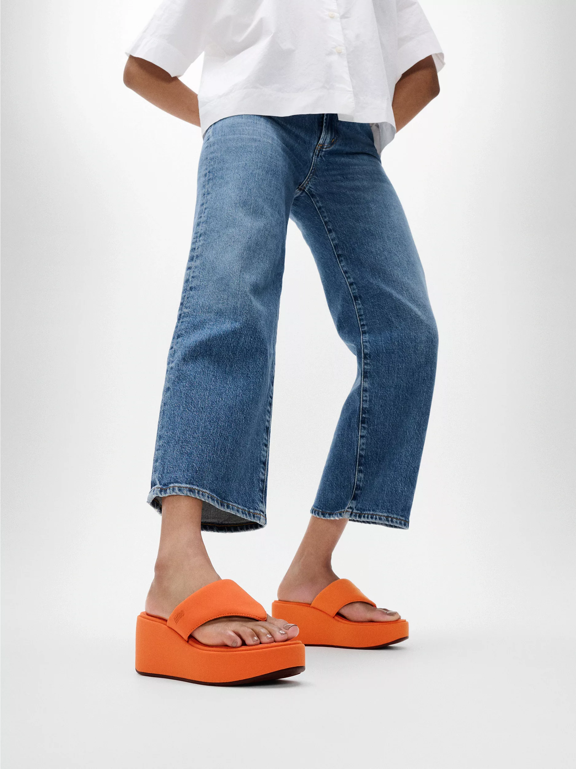 Fitflop Zehentrenner "PLATFFORMS WEDGE", Keilsandale, Plateauschuh mit gepa günstig online kaufen