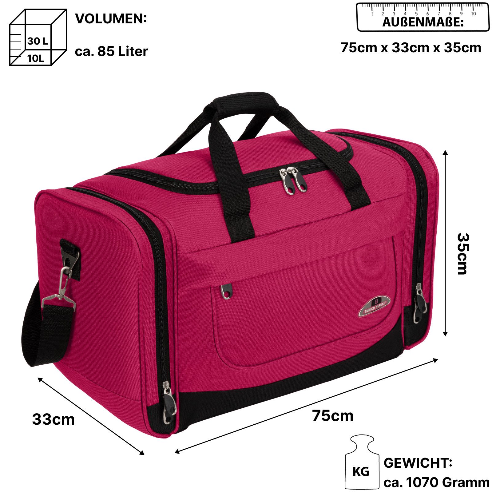 EAAKIE Sporttasche 40 L Reisetasche Saunatasche günstig online kaufen
