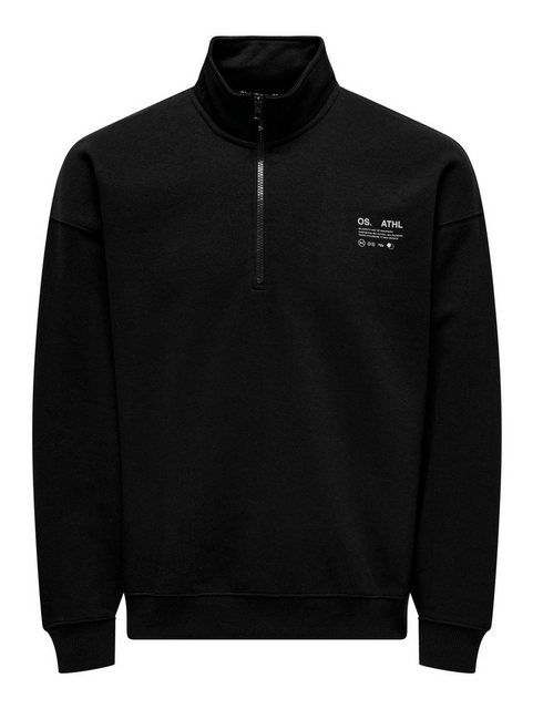 ONLY & SONS Sweatshirt Sweatshirt Oversize Fit hoher Kragen Reißverschluss günstig online kaufen