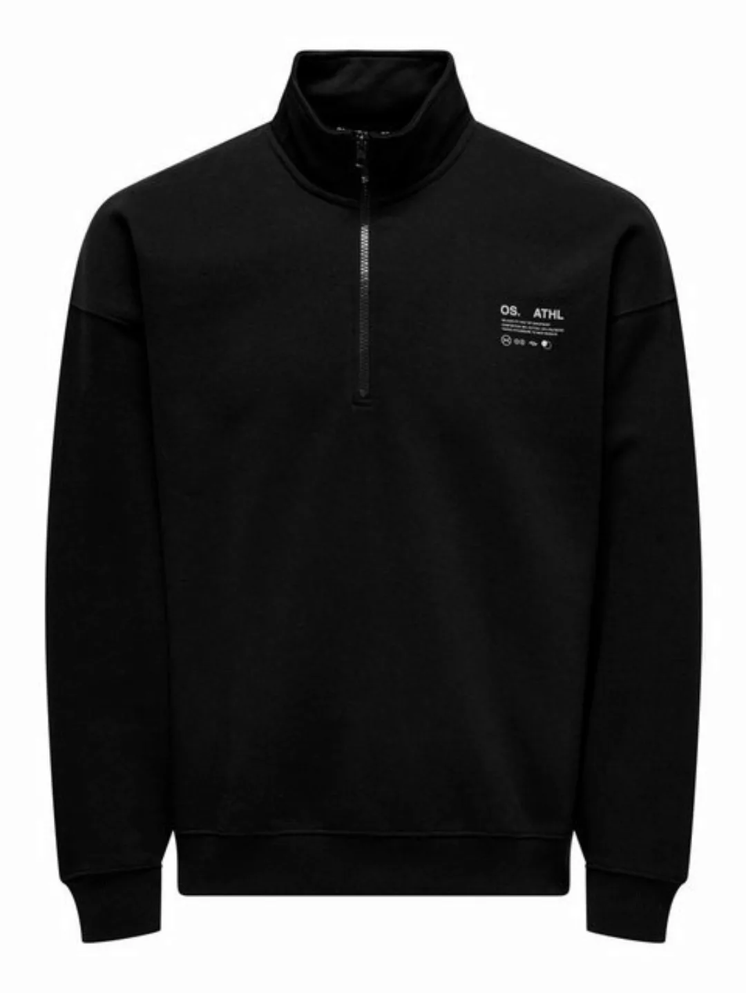 ONLY & SONS Sweatshirt Sweatshirt Oversize Fit hoher Kragen Reißverschluss günstig online kaufen