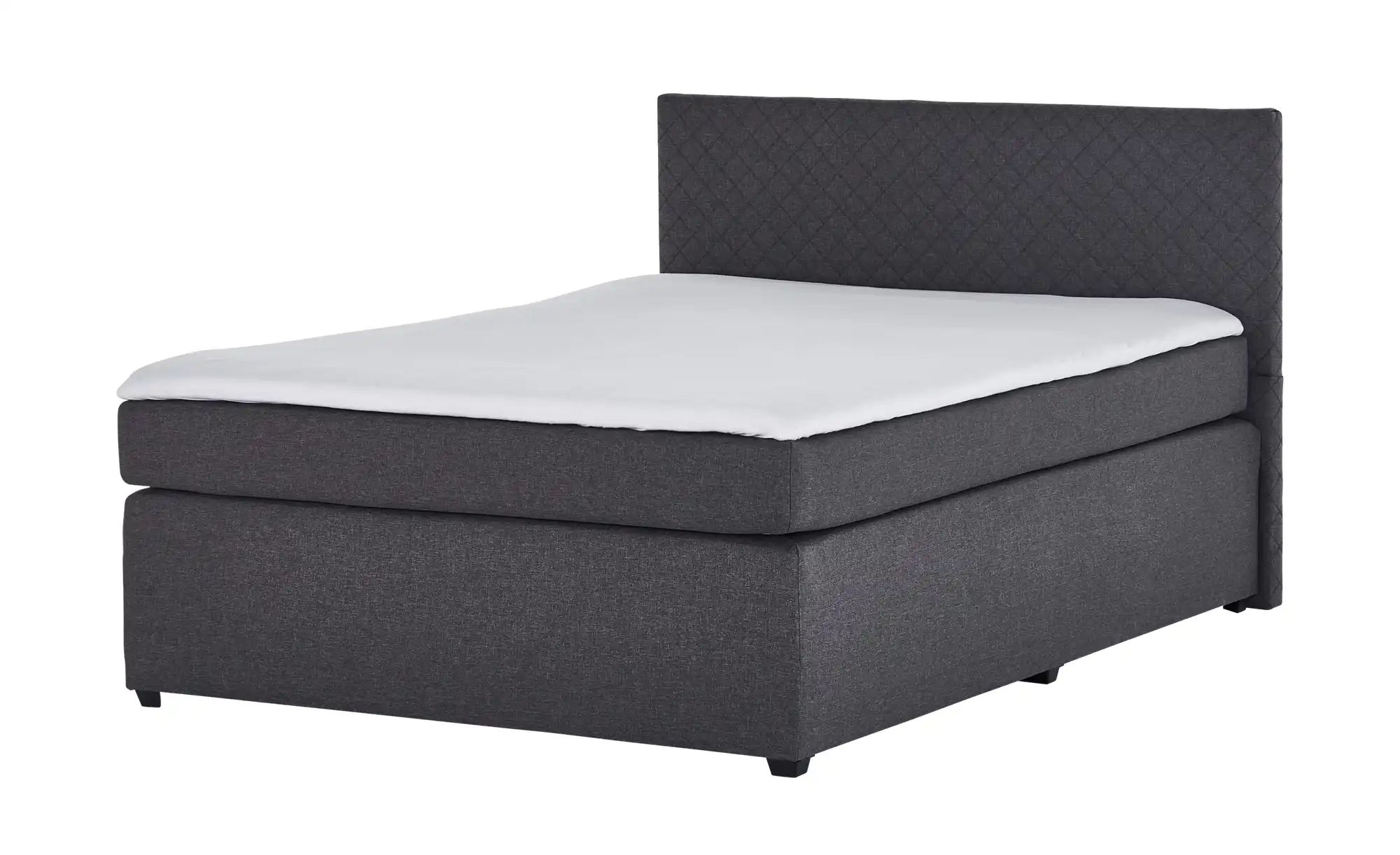 Boxspringbett  Countess ¦ grau ¦ Maße (cm): B: 147 H: 104 Betten > Einzelbe günstig online kaufen