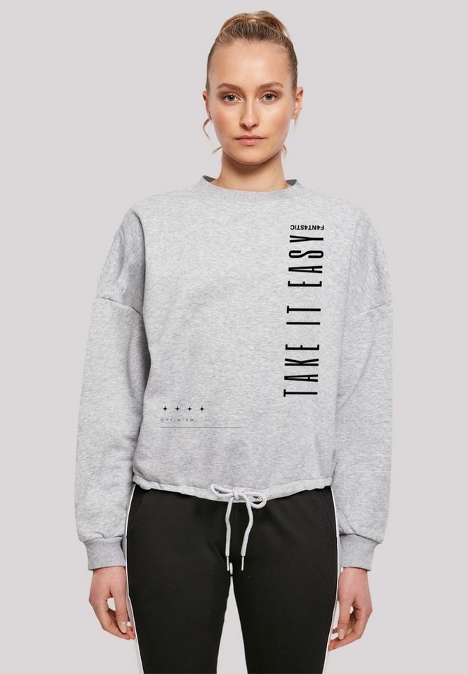 F4NT4STIC Sweatshirt Take It Easy Print günstig online kaufen