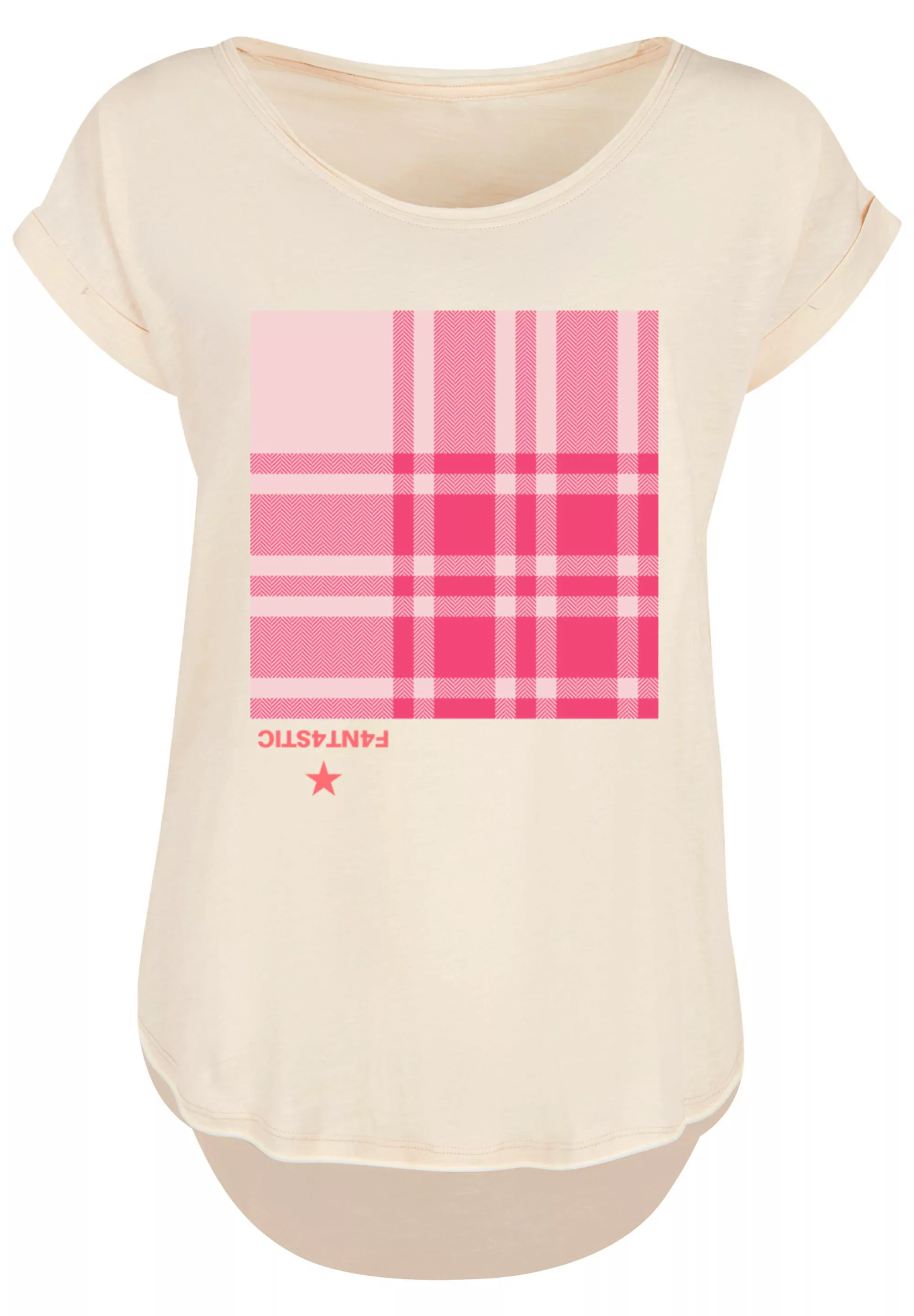 F4NT4STIC T-Shirt "Karo Pink", Print günstig online kaufen