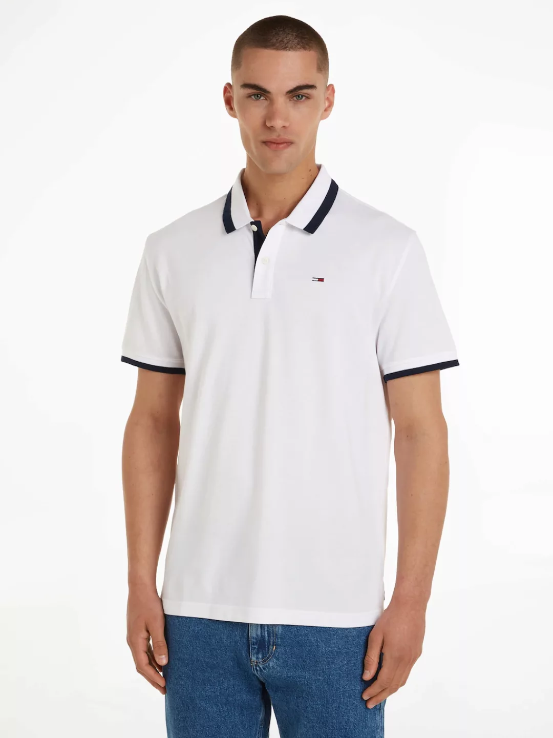 Tommy Jeans Poloshirt "TJM REG SOLID TIPPED POLO", mit Polokragen günstig online kaufen